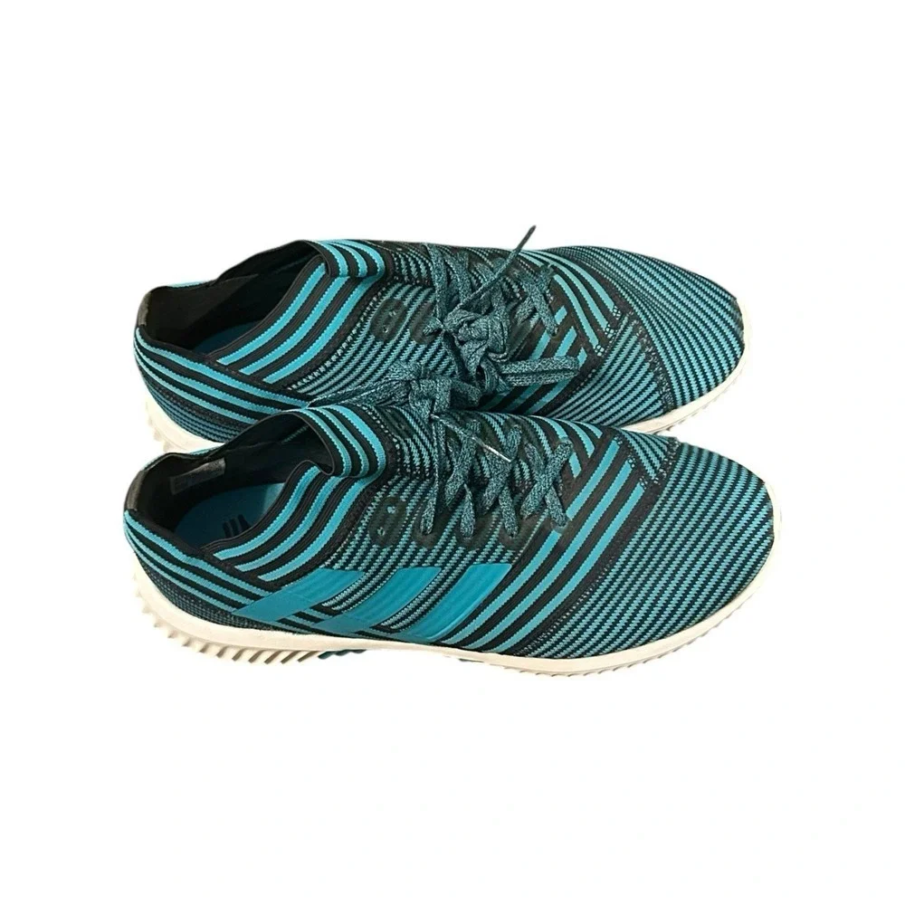 Adidas Mens Nemeziz Tango 17.1 Indoor Soccer Shoes Blue Black Stripe Size 10